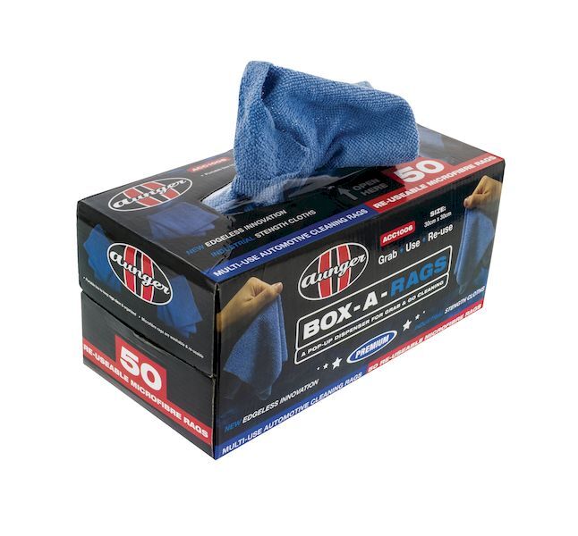 Microfiber Rags Box BOX A RAGS MICROFIBER CLOTHS 50 PCE REUSABLE RAGS – 4X4 Superstore