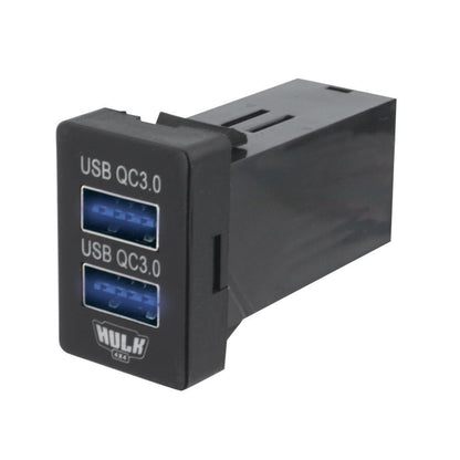 Toyota Late Dual QC3 USB Socket Blue Illum 12v