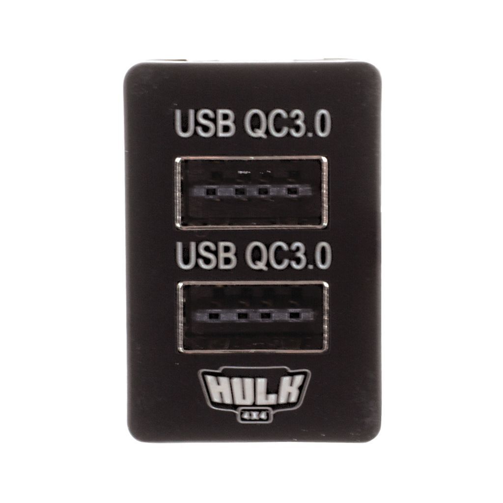 Toyota Late Dual QC3 USB Socket Blue Illum 12v