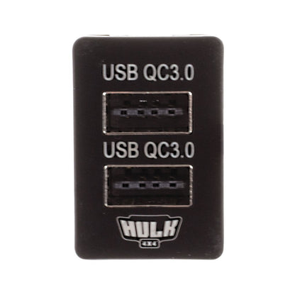 Toyota Late Dual QC3 USB Socket Blue Illum 12v