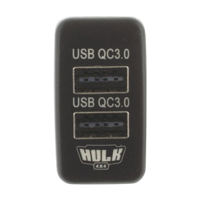 Toyota Early Dual QC3 USB Socket Blue Illum 12v