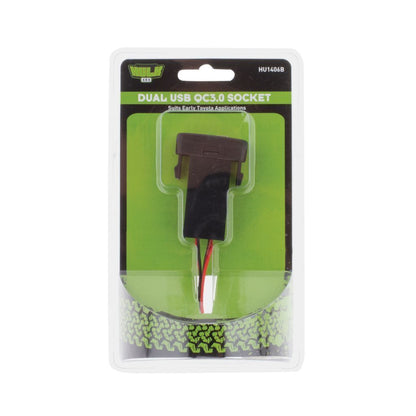 Toyota Early Dual QC3 USB Socket Blue Illum 12v