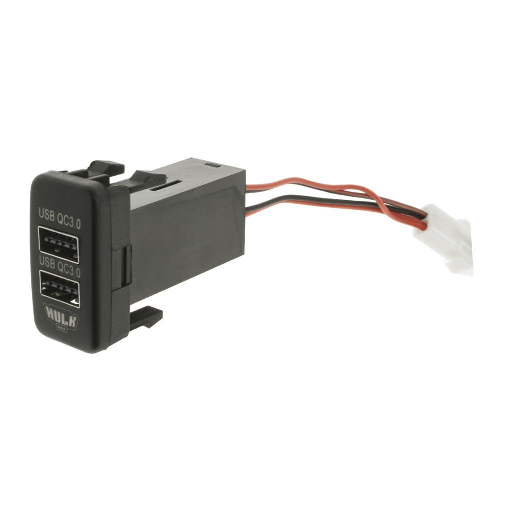 Toyota Early Dual QC3 USB Socket Blue Illum 12v