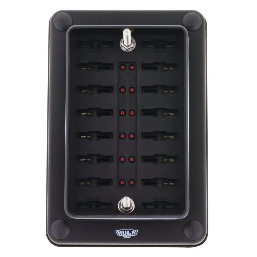 
                  
                    HULK 4X4 12 WAY WEATHER-PROOF ATS BLADE FUSE BOX W/ LEDS
                  
                