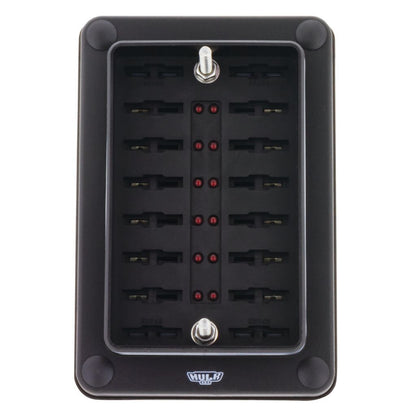 HULK 4X4 12 WAY WEATHER-PROOF ATS BLADE FUSE BOX W/ LEDS