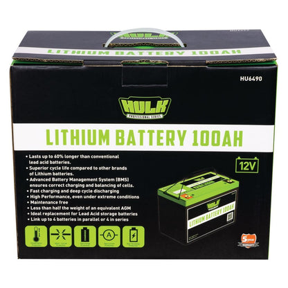HULK Pro 100Ah Lithium Battery Lifepo4 12V
