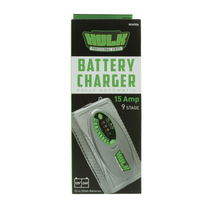 AUTOMATIC SWITCHMODE BATTERY CHARGER - 15A 12/24V 9 STAGE