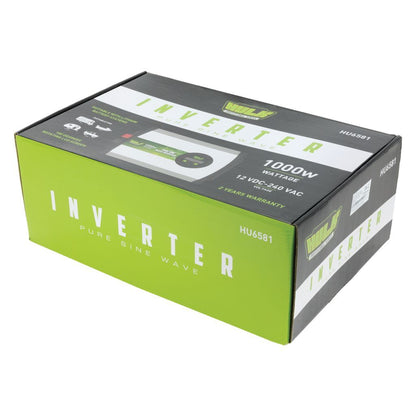 Pure Sine Wave Inverter 1000W 12VDC to 240VAC True Sine Wave