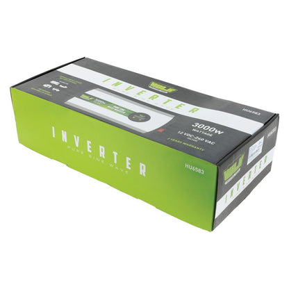 Pure Sine Wave Inverter 3000W 12VDC to 240VAC True Sine Wave