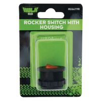 HULK 4x4 Red Rocker Switch w/ Housing