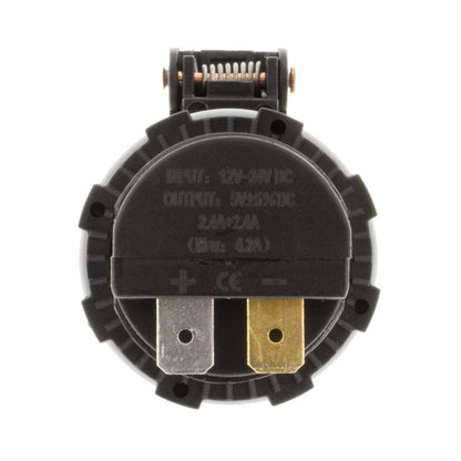 DUAL USB SOCKET - 90 DEGREE TERMINALS