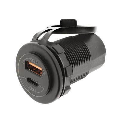 DUAL USB SOCKET QUICK CHARGE QC3.0 & QC4.0