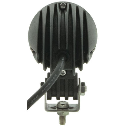 2" ROUND LED WORKLAMP 9-36V, 10W, 1 LED, 1,000 LUMENS, BLACK HOUSING SPOT BEAM