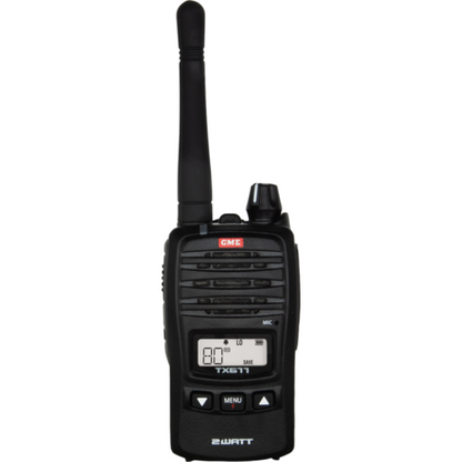 GME UHF CB Handheld Radio 2 Watt Twin Pack - TX677TP