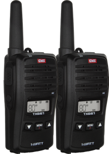 GME UHF CB Handheld Radio 1 Watt Twin Pack - TX667TP